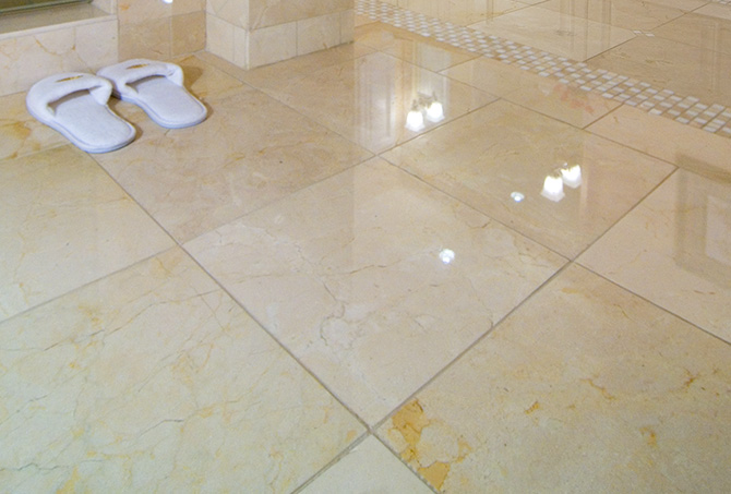 Polished Marble Bathroom