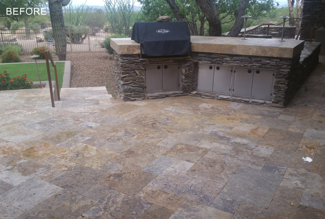 Dirty Exterior Travertine