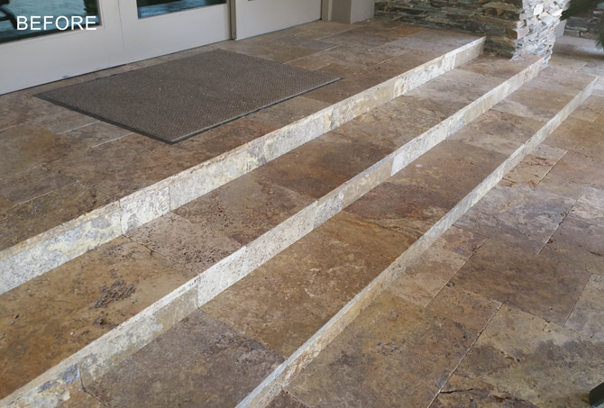 Dull Looking Travertine