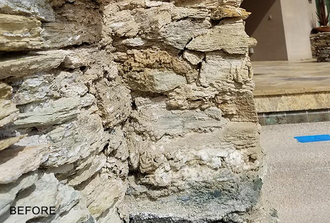 Stacked Stone Repair