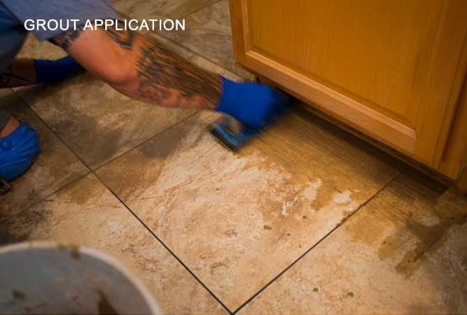 Tile Grout Application