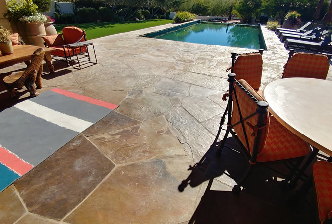 Flagstone Stripping and Resealing