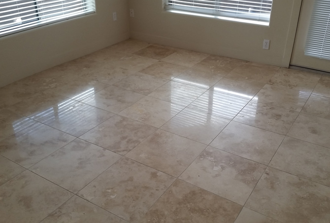 Refinishing Travertine