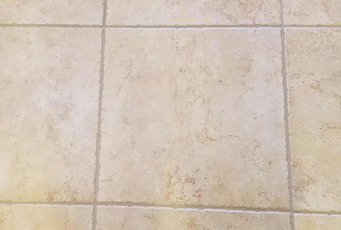 Grout Lines Cleaned and Color Sealed