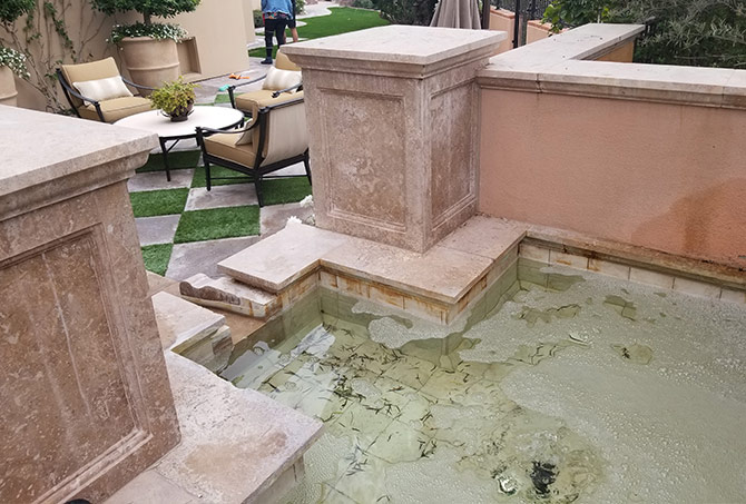 Fountain Improper Sealer