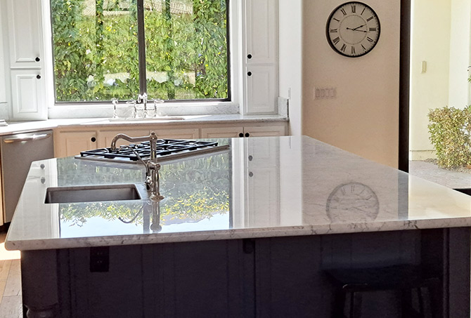 Marble Kitchen Countertops Refinished