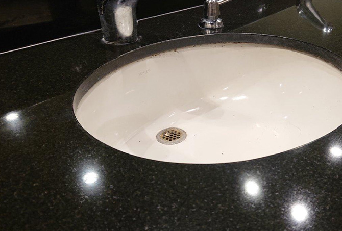 Commercial Granite Vanity Refinishing