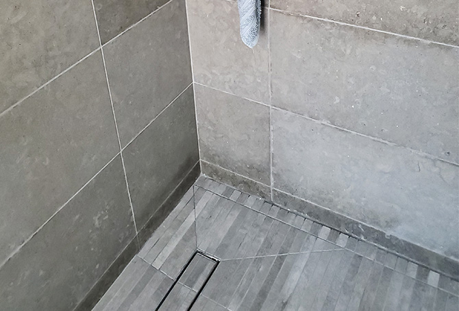 Limestone Shower Refinishing and Restoration