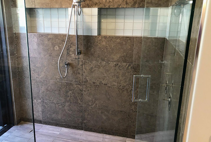 Limestone Shower Refinishing and Restoration