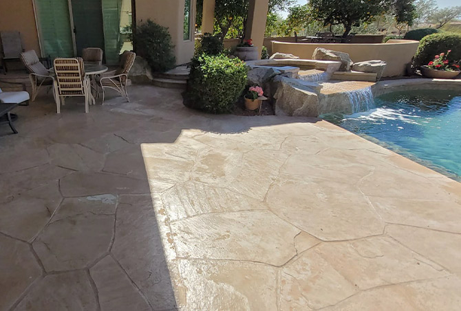 Flagstone Topical Coating Failure