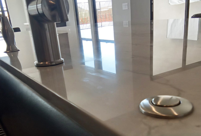 Scottsdale Quartzite Countertop Honing and Polishing