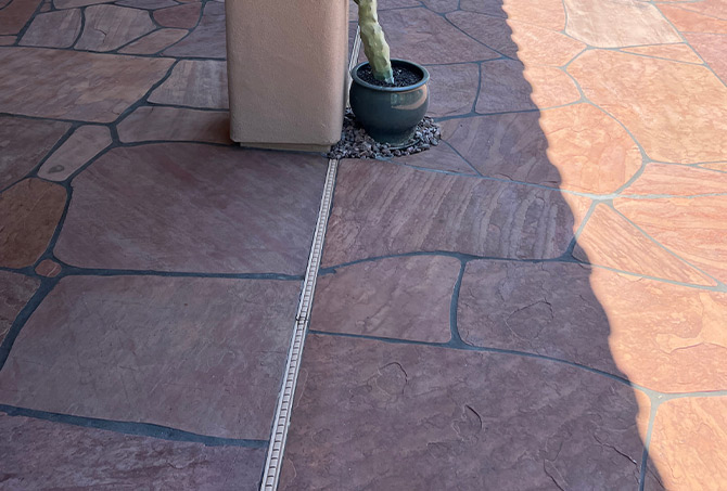 Flagstone Media Blasting, Enhancing, and Sealing