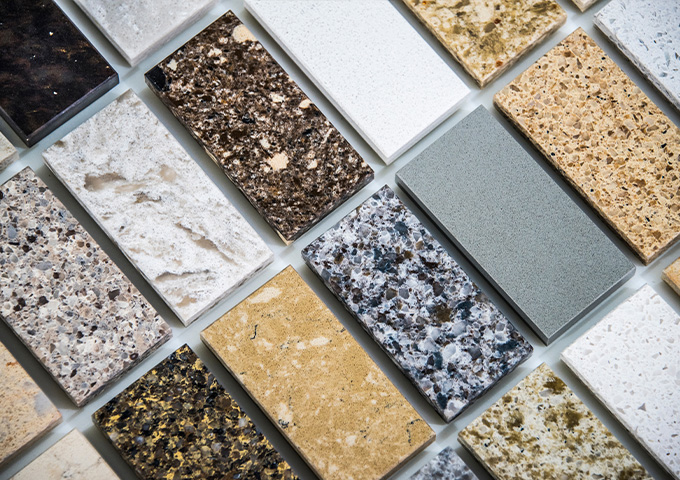 Granite color swatches