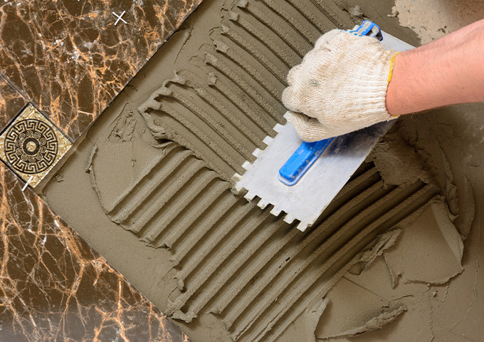 marble tile installation