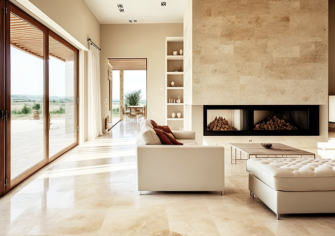 Travertine Lippage Removal