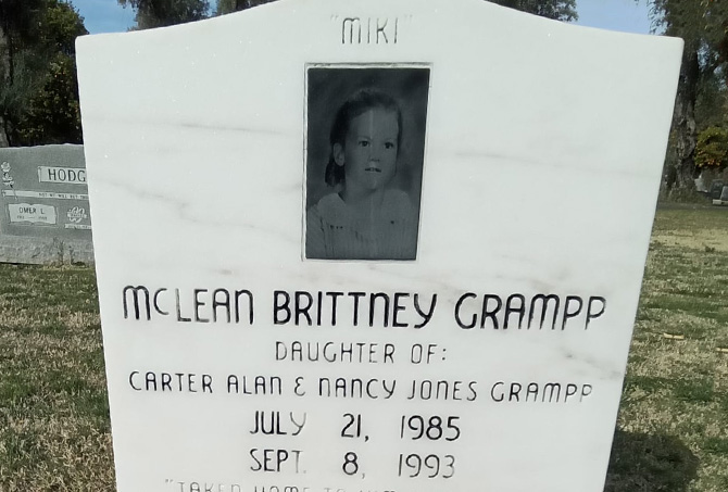 Here is a marble headstone prior to restoration.