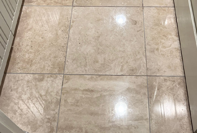 Orange Peel Effect on Travertine