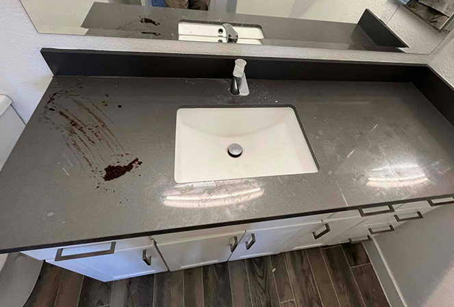 Here is the BEFORE image of the vanity