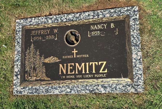 Here is the beautifully restored headstone