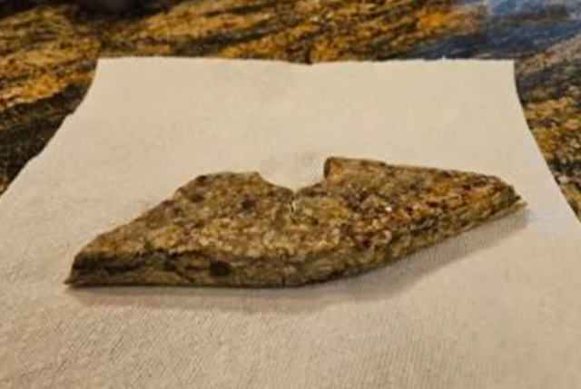 Here is the biggest piece of granite that broke off.