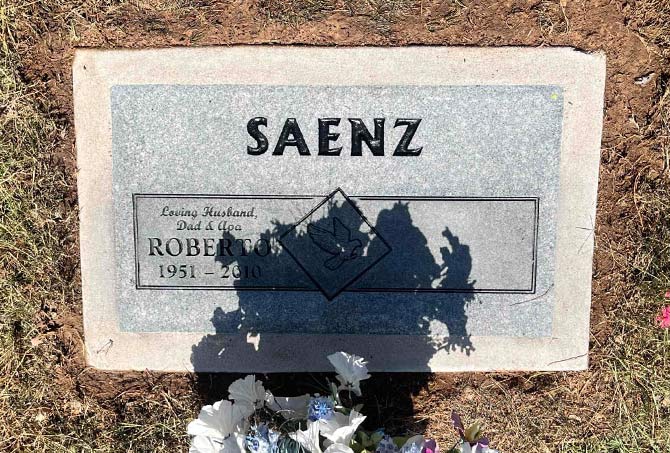 Here is the headstone AFTER our restoration services