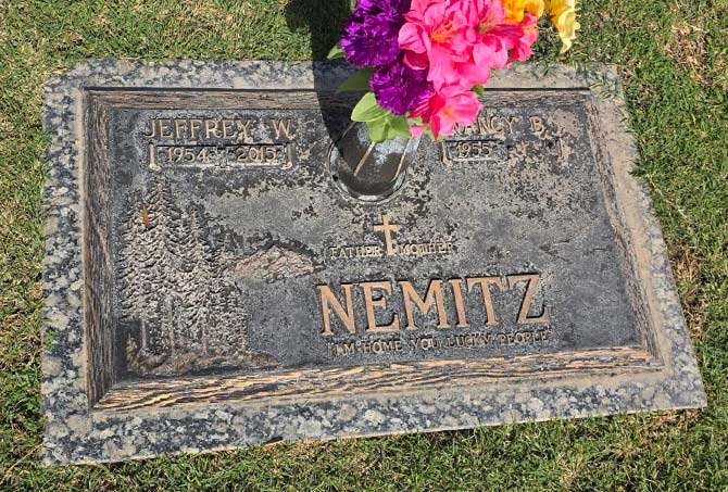 This BEFORE image shows the condition of the headstone when we first arrived